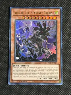 YuGiOh! Lord of the Heavenly Prison RA03-EN029 Ultra Rare 1st Edition Near Mint - Image 1