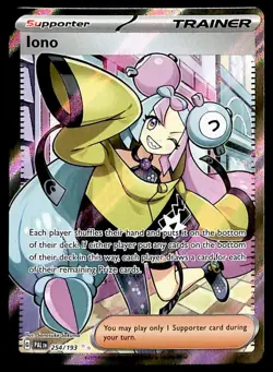 Iono Full Art Trainer Paldea Evolved 254/193, NM Pokemon Card - Image 1