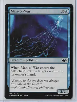 MTG Man-o'-War Modern Horizons (MH1) Common Magic Card #055/254 Unplayed - Image 1