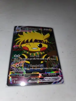 Pokemon Joseph Joestar Pikachu Cosplay Card Mint - Image 1