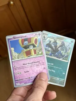 Pokemon Zweilous 118/191 + Gimmighoul Surging Sparks Reverse Holo 2 Card Lot - Image 1