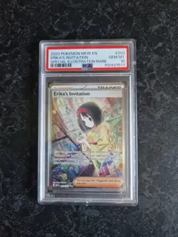 Pokemon Erika's Invitation SAR 206/165 Holo Card TCG 151 PSA 10 Graded - Pokemon - Image 1