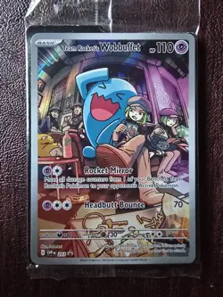 Team Rocket's Wobbuffet 203 Sv: Scarlet & Violet Promo Cards Holo SEALED - Image 1