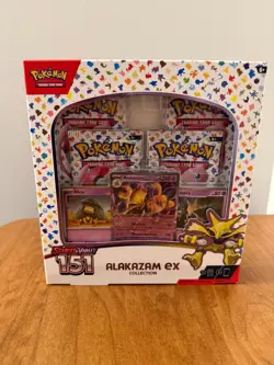 Pokemon Scarlet & Violet 151 Alakazam EX Collection Booster Box Sealed TCG Cards - Image 1