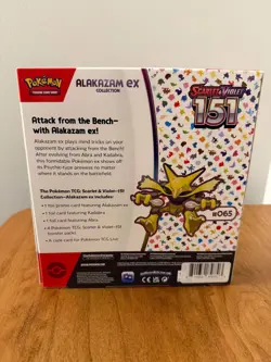 Pokemon Scarlet & Violet 151 Alakazam EX Collection Booster Box Sealed TCG Cards - Image 2
