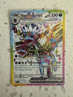 Hydreigon ex - 223/191 - Full Art Hyper Rare - Surging Sparks - Pokemon Card - Image 1