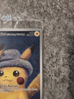 Pokemon x Van Gogh Pikachu with Grey Felt Hat SVP 085 Promo Card Sealed - Image 4