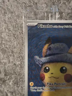 Pokemon x Van Gogh Pikachu with Grey Felt Hat SVP 085 Promo Card Sealed - Image 5