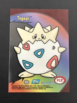 Togepi PC8 Topps Pokemon Card NM - Image 2
