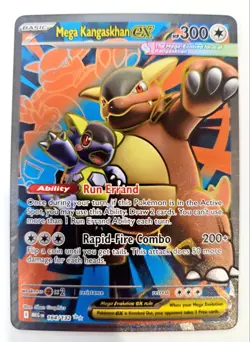 Mega Kangaskhan EX 164/132 Full Art Secret Rare Mega Evolution Pokemon Card NM/M - Image 1