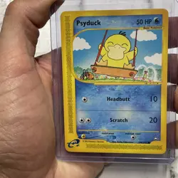Psyduck 104/147 Aquapolis Pokemon Card WOTC Vintage NM Condition Non Holo Vtg - Image 1
