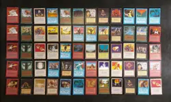 Huge Lot 60 Beta Cards 1993 inc Lightning Bolt MTG Vintage old school magic !!! - Image 1