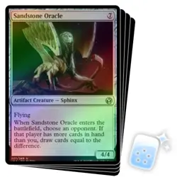 FOIL SANDSTONE ORACLE X4 Iconic Masters Magic MTG MINT CARD - Image 1