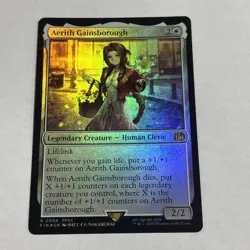 MTG Aerith Gainsborough (Foil) Final Fantasy 4 FFVII FF7 - Image 1