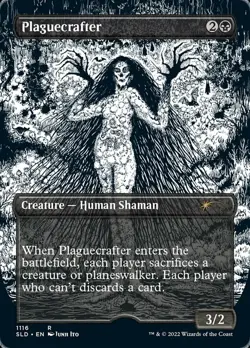 MTG Plaguecrafter - Foil Etched - Borderless, NM-Mint, English Secret Lair Drop - Image 1