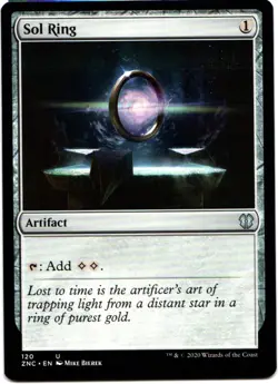 SOL RING 120 MAGIC: THE GATHERING ZENDIKAR RISING COMMANDER (ZNC) UNCOMMON - Image 1