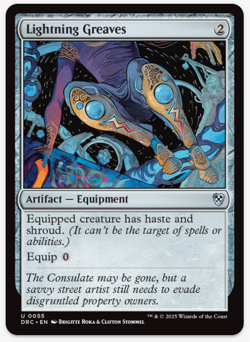 1 x Lightning Greaves - DRC - LP - MTG - Image 1