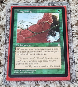 Magic The Gathering Burgeoning Stronghold Lightly/Moderately Played - Image 1