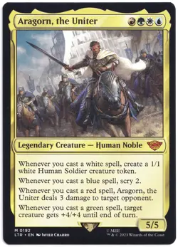 MTG - Lord of the Rings - Aragorn, the Uniter #0192 Mythic - Image 1