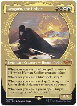 MTG - Lord of the Rings - Aragorn, the Uniter (Showcase) #317 - Mythic - Image 1