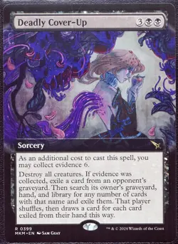 Deadly Cover-Up - 399 Extended not foil MTG MKM - Image 1