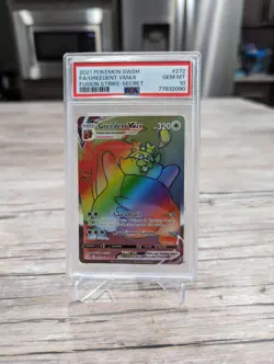 2021 💎 Pokemon Fusion Strike Greedent Vmax Secret Rare #272 Psa 10 Gem Mint - Image 1