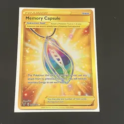 Pokemon Memory Capsule 202/185 Vivid Voltage Gold Secret Rare Full Art Holo NM - Image 1