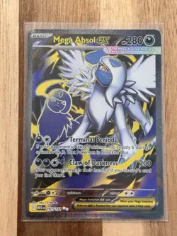 Mega Absol ex Full Art Ultra Rare 161/132 Pokemon Mega Evolution English - Image 1