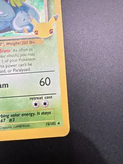 #3 Venusaur 15/102 Pokemon TCG Celebrations: Classic Collection Holo Rare *B2 - Image 3
