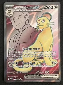Pokemon TCG Team Rocket's Persian EX Destined Rivals 219/182 Ultra Rare NM - Image 1