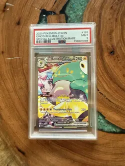 Pokemon TCG Ionos Bellibolt EX 183/159 SIR Journey Together PSA 9 MINT - Image 1