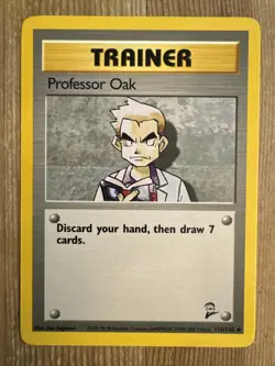 Professor Oak - 116/130 - Uncommon - Unlimited Edition VLP, English Pokemon Base - Image 1