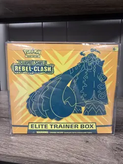 Pokemon Elite Trainer Box ETB Sword & Shield Rebel Clash Sealed New - Image 1