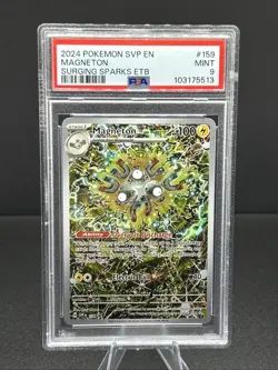 2024 POKEMON SVP EN-SV BLACK STAR PROMO #159 MAGNETON PSA 9 - Image 1