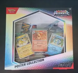 Pokemon Scarlet Violet Prismatic Evolutions Poster Collection Box - New & Sealed - Image 1