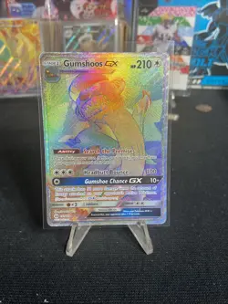 Gumshoos GX 157/149 Pokemon TCG Sun & Moon Base Set Secret Rainbow Rare - Image 1