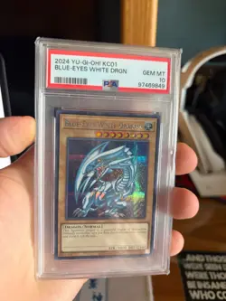Yugioh Blue Eyes White Dragon KC01 PSA 10 - Image 1