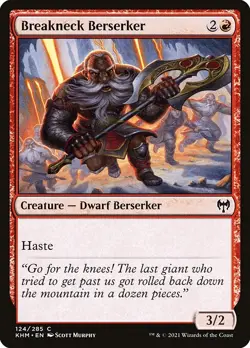 (2x FOIL) BREAKNECK BERSERKER - Kaldheim - MTG Magic the Gathering Card - Image 1