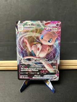 Pokemon Mew VMAX Ultra Rare TCG Card Fusion Strike 114/264 Near Mint Condition - Image 1