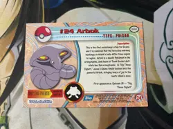 1999 TOPPS POKEMON ARBOK CARD NM - Image 5