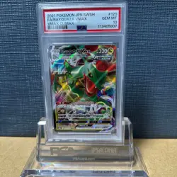 Japanese PSA10 Rayquaza VMAX 120 184 V Clan High Class Pack Pokemon Card - Image 1