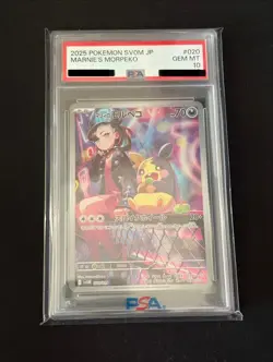 Japanese PSA10 Marnie s Morpeko Pokemon Card Game GEM MT 2025 SVOM JP - Image 1