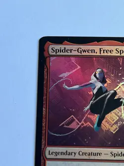 Spider-Gwen Free Spirit 90 MTG Marvels Spider-Man 2025 Near Mint Foil - Image 5