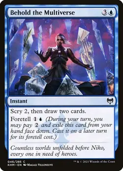 (1x FOIL) BEHOLD THE MULTIVERSE - Kaldheim - MTG Magic the Gathering Card - Image 1
