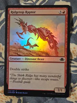 Ridgetop Raptor FOIL Dominaria Remastered MTG Magic - Image 1