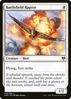 (4x FOIL) BATTLEFIELD RAPTOR - Kaldheim - MTG Magic the Gathering Card - Image 1