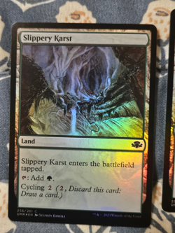 Slippery Karst FOIL Dominaria Remastered MTG Magic - Image 2