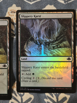 Slippery Karst FOIL Dominaria Remastered MTG Magic - Image 3
