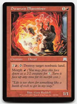 MTG Dwarven Blastminer U Onslaught 199 LP - Image 1