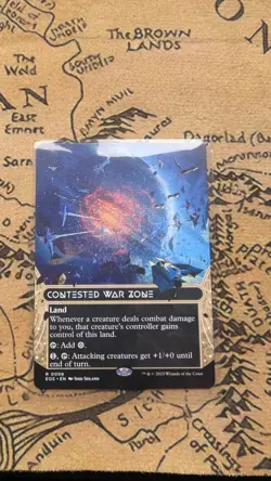 Contested War Zone (0008) (Borderless) MTG [Edge of Eternities: Stellar Sights] - Image 1
